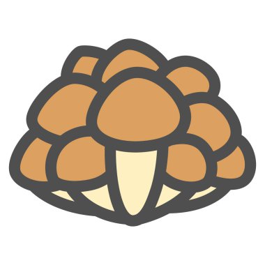 Basit mantar tek simgesi Bunashimeji