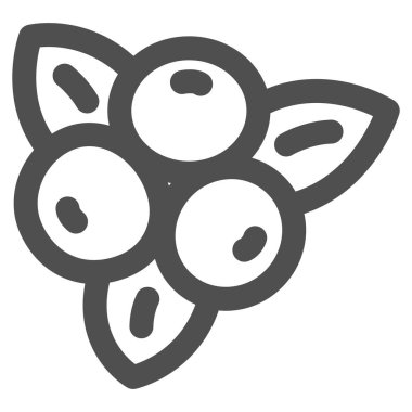 Basit meyve tekli yaban mersini.