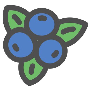 Basit meyve tekli yaban mersini.