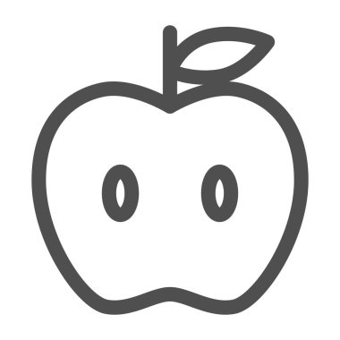 Basit meyve tek simgesi elma kesiti
