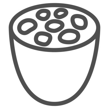 Basit sebze tek ögesi nilüfer kökü