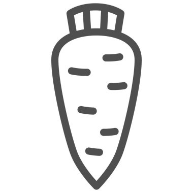 Basit sebze tek öge simgesi turp