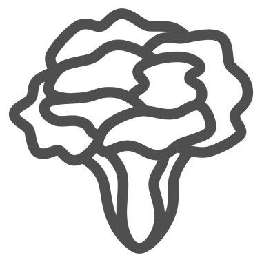 Basit mantar ikonu Maitake mantarı.