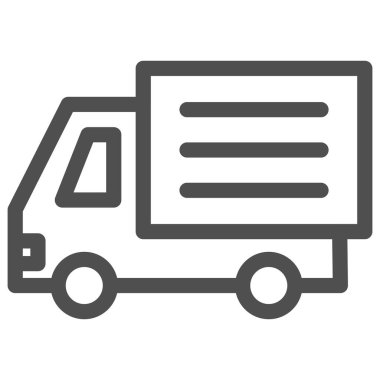 Basit araç tek öge simge kamyonu