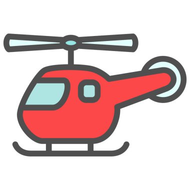 Basit araç simgesi simgesi helikopteri