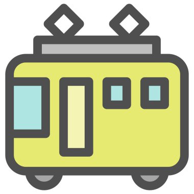 Basit araç tek öge simgesi treni