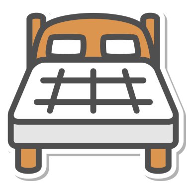 Basit iç mallar tek öge simgesi yatağı