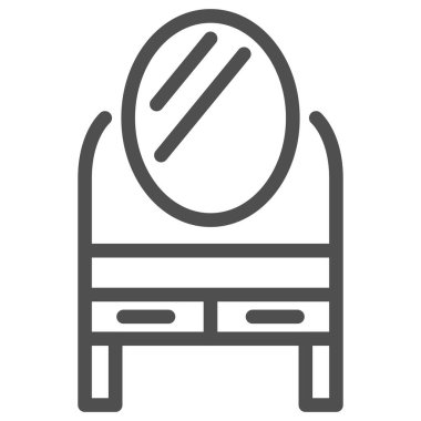 Basit iç malzemeler tek simge makyaj aynası