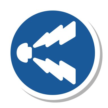 Basit bir işaret kornası bölümünün tek bir illüstrasyonu