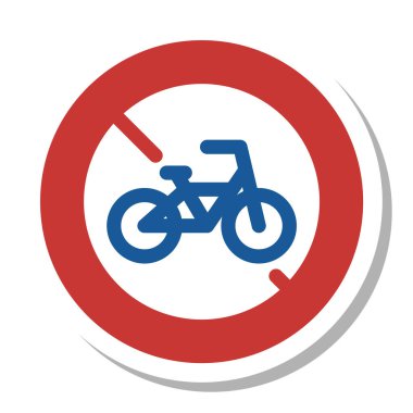 Basit bir işaretin tek gösterimi Küçük motosikletler ve bisikletler trafiğe kapalıdır