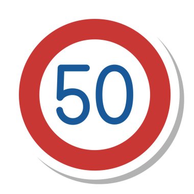 Basit bir işaretin en yüksek hızın tek gösterimi