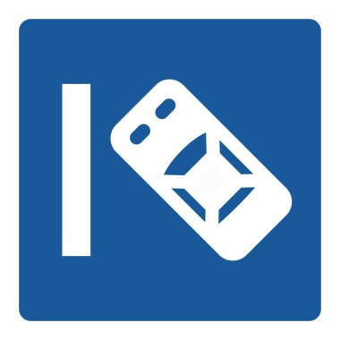 Basit bir tabelanın tek bir çizimi çapraz park