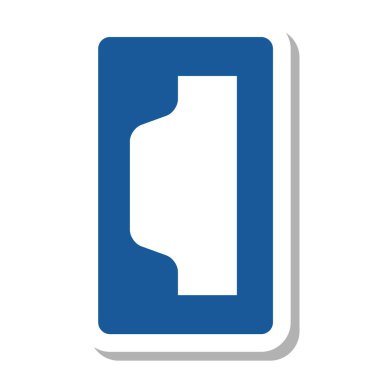 Basit bir tabela sığınağının tek bir çizimi