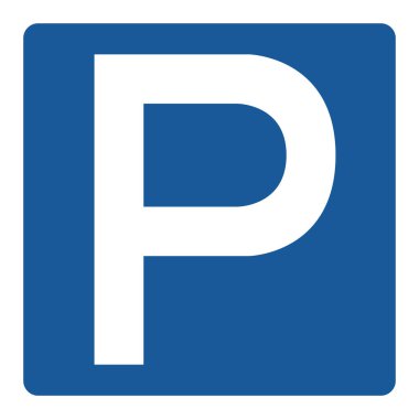 Basit bir işaret parkının tek bir çizimi