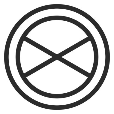 Basit bir İşaret Yolu Kapalı 'nın Tek Çizimi