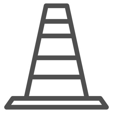 Basit spor ekipmanları tek öge üçgen koni