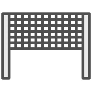 Basit spor ekipmanları tek öge simgesi ağı