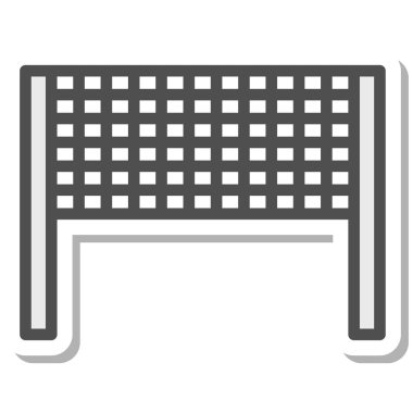 Basit spor ekipmanları tek öge simgesi ağı