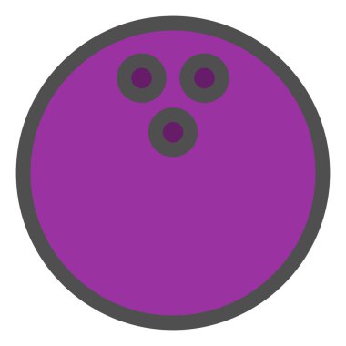 Basit spor ekipmanları tek öge bovling topu