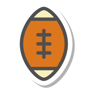 Basit spor ekipmanları Tek öge rugby topu