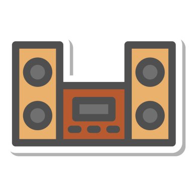 Basit elektrik aygıtı tek öge stereo