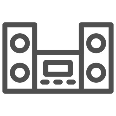 Basit elektrik aygıtı tek öge stereo