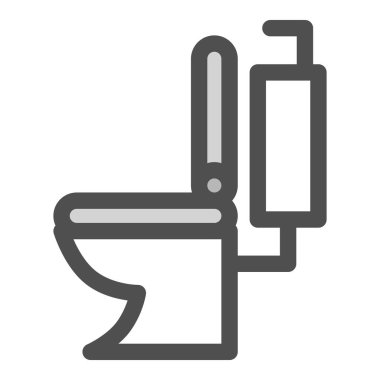 Basit elektrik aygıtı tek öge simgesi tuvaleti