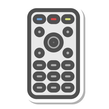 Basit elektrik aygıtı tek öge simgesi uzaktan kontrol