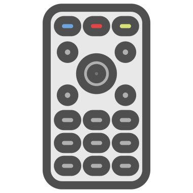 Basit elektrik aygıtı tek öge simgesi uzaktan kontrol