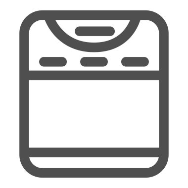 Basit elektrik aygıtı tek öge simge çamaşır makinesi