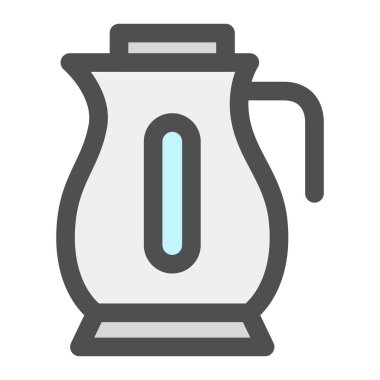 Basit elektrikli su ısıtıcısının tek ögesi simgesi