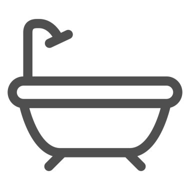 Basit elektrikli cihaz tek öge simgesi küvet