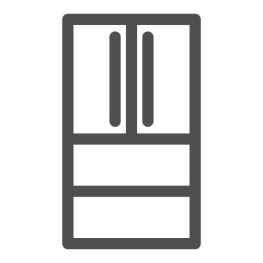 Basit elektrik aygıtı tek öge simgesi buzdolabı