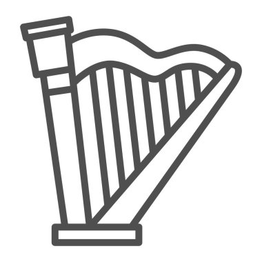 Basit müzik aleti tek öge simgesi arpı