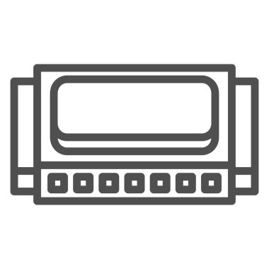 Basit müzik enstrümanı. Tek simge armonika.