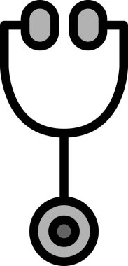 Mini renkli tıbbi simge steteskobu