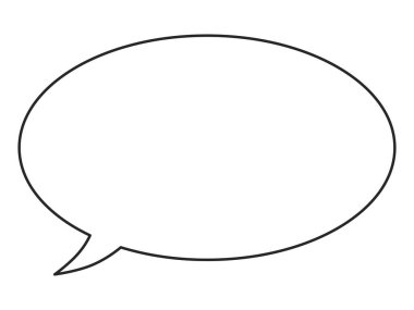 satır çizimi konuşma balonu simgesi