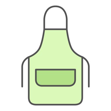 Günlük ihtiyaçlar önlüğünün tek öğe resimleme simgeleri