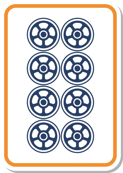 Mahjong fayans tekli Yatsutsutsu