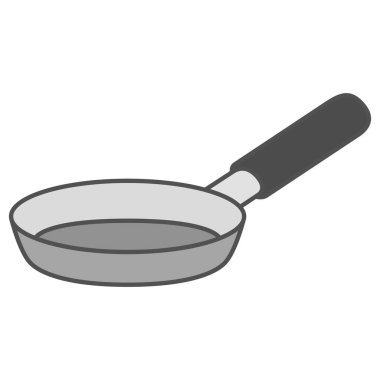 Günlük ihtiyaçların tek öğe resimleme simgeleri kızartma tavası