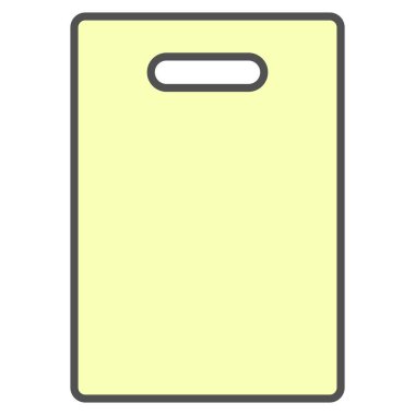 Günlük ihtiyaçların tek öğe resimleme simgeleri kesme tahtası