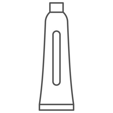 Diş macununun günlük gerekliliklerinin tek bir resim simgesi