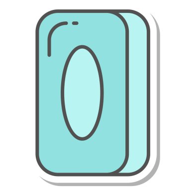 Günlük ihtiyaçlar sabununun tek öğe resim simgeleri