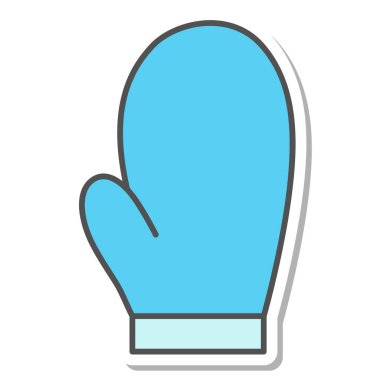 Yemek eldivenlerinin günlük ihtiyaçlarının tek bir gösterim simgesi