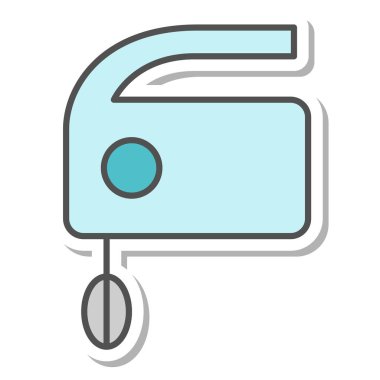 Günlük ihtiyaçlar çırpma işleminin tek öğe resimleme simgeleri