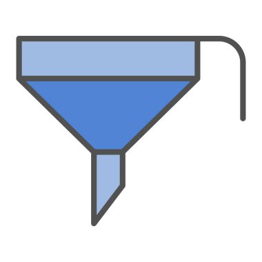 Günlük ihtiyaçlar hunisinin tek öğe resimleme simgeleri