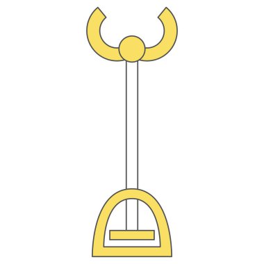 İstasyonla ilgili tek illüstrasyon simgesi sihirli el