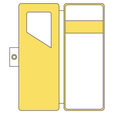 Kırtasiye tek öge illüstrasyon kalem kutusu