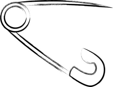 Fırça yazma aracı tek öge güvenlik iğnesi