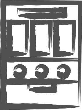 Fırça yazma işi için tek öge simgesi yuvası